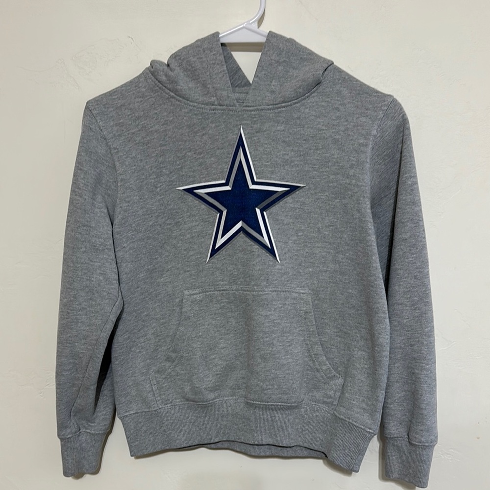 Dallas Cowboys Kids Gray Star Hoodie Size S